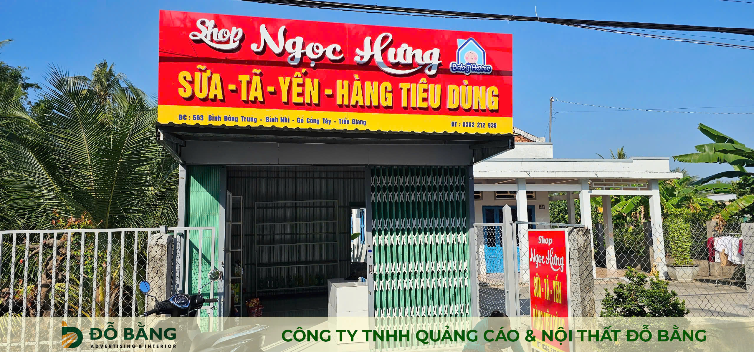 Hình ảnh Bảng hiệu Ngọc Hưng sau khi thi công