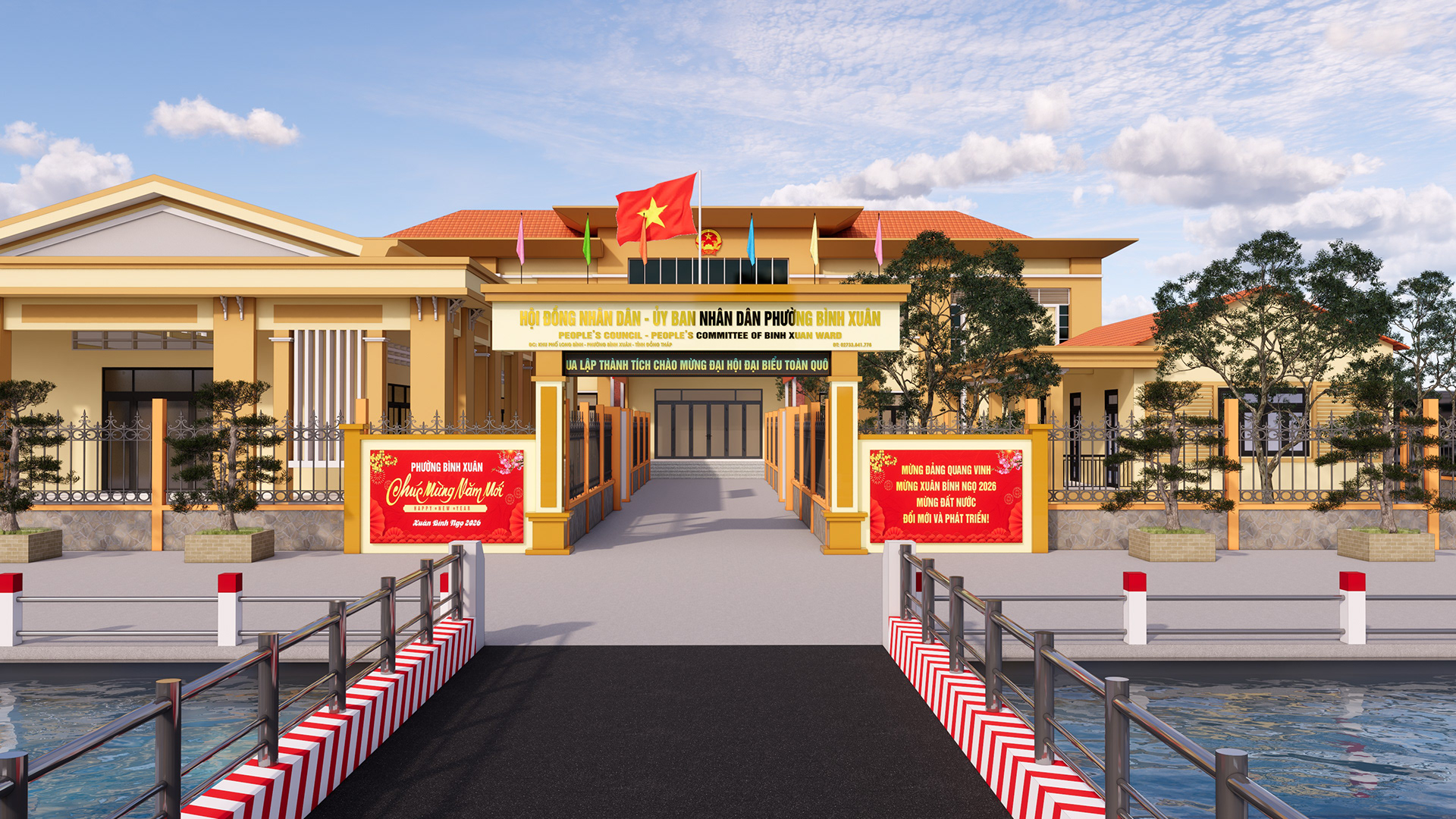 Ảnh 3d phương án thi công