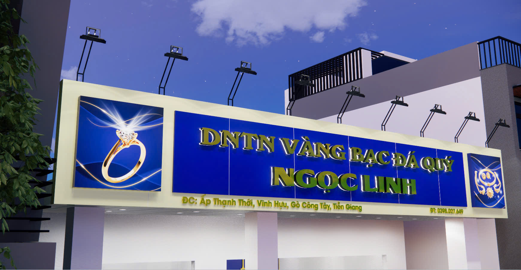 Phối cảnh 3D của dự án