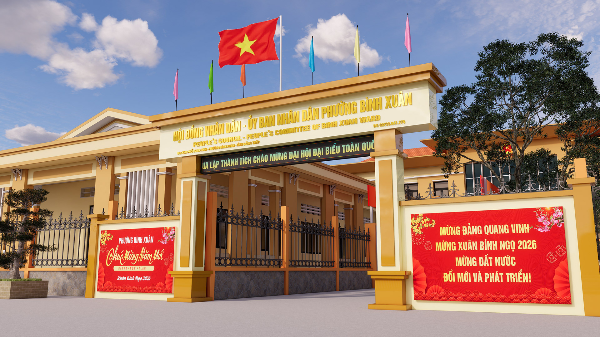 Ảnh 3D phương án thi công