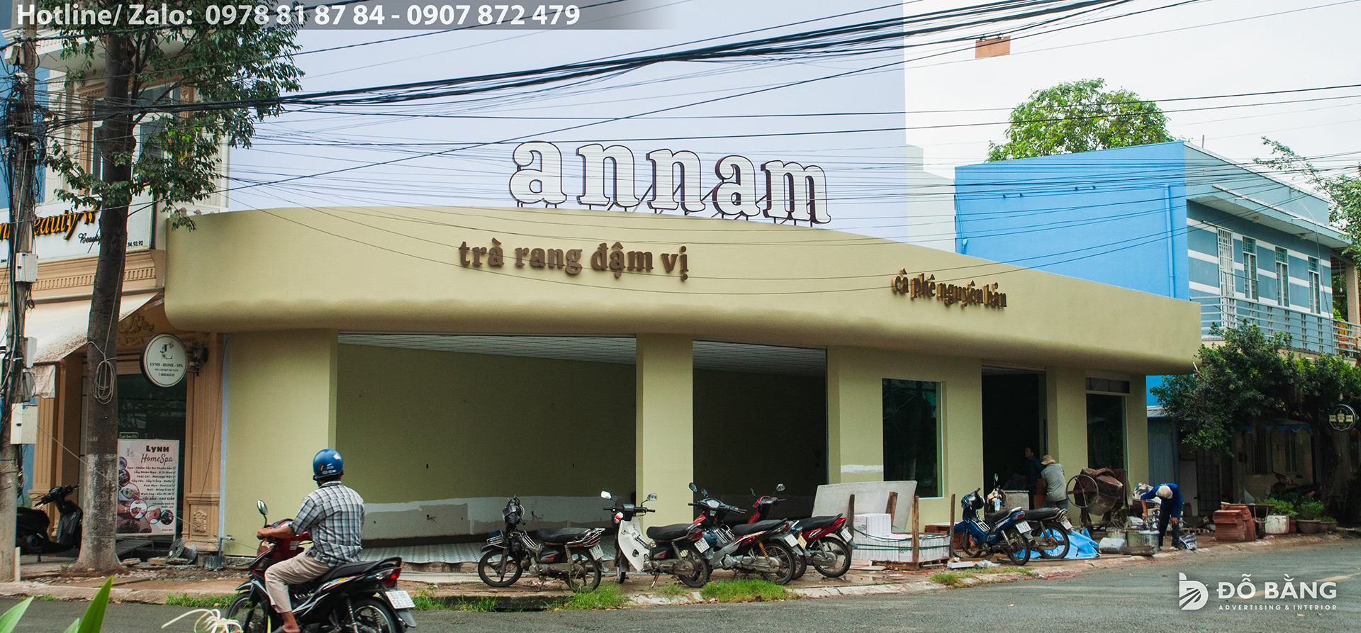hình ảnh thực tế công trình quán Cà phê An Nam