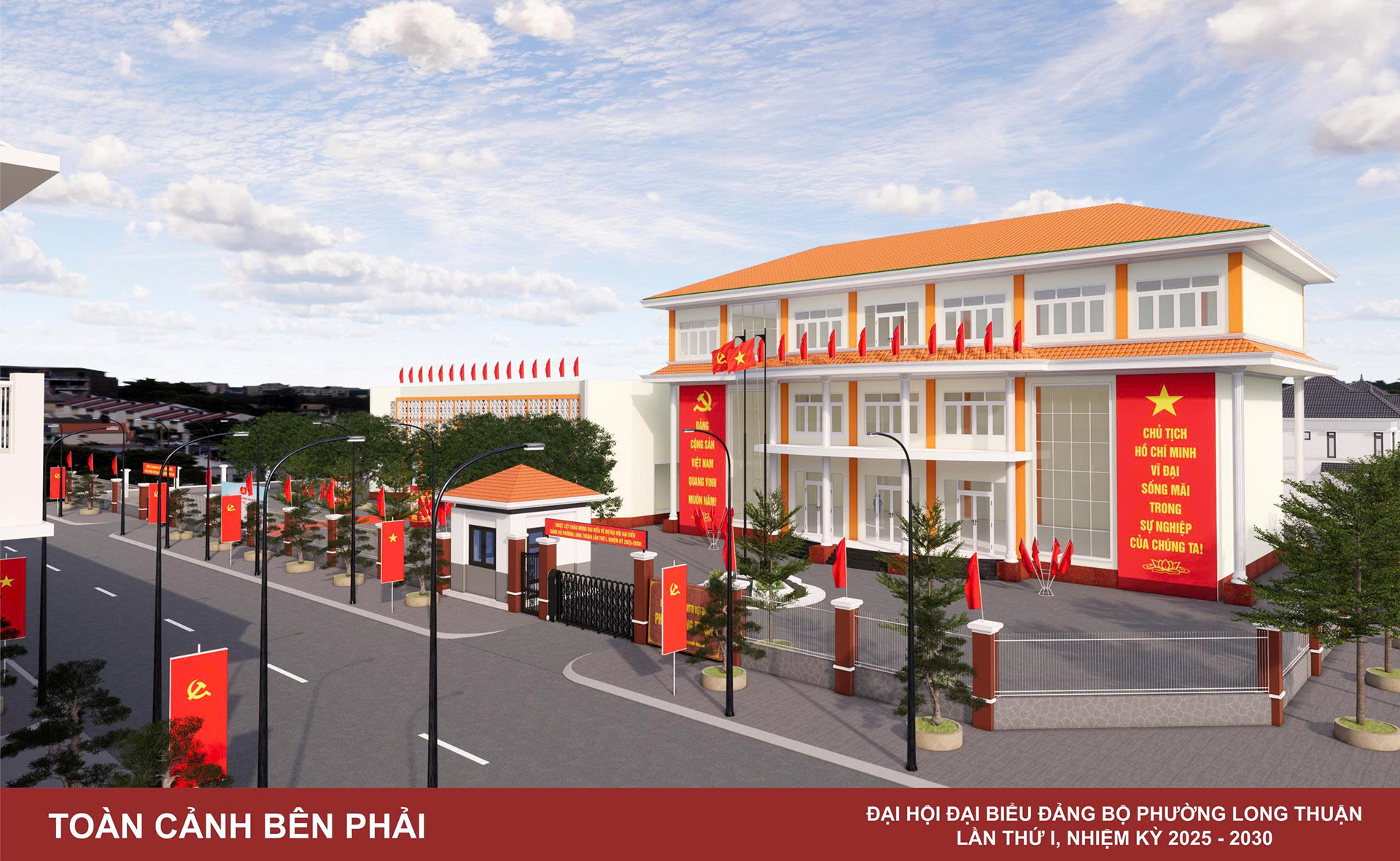 Bản vẽ 3D phác thảo buổi lễ