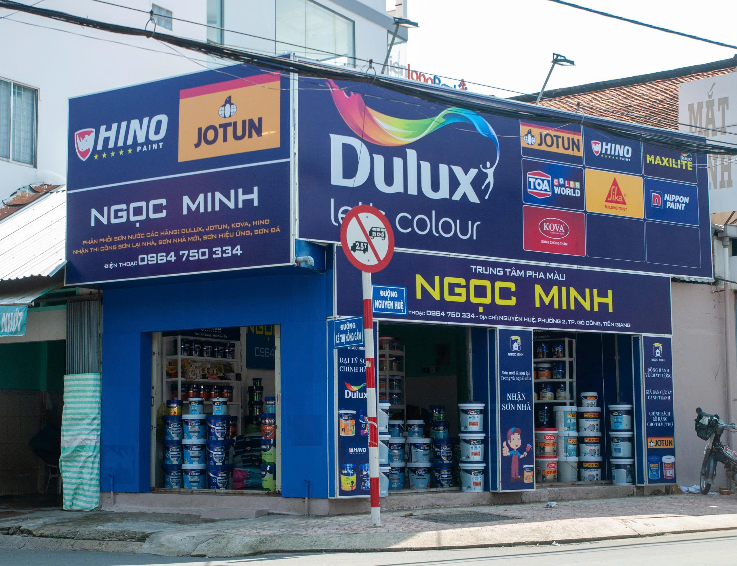 Hình ảnh Cửa hàng sơn Ngọc Minh sau khi thi công