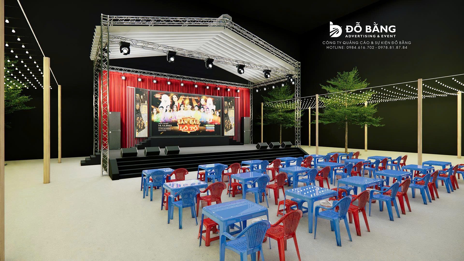 Hình phối cảnh 3D amnf hình LED